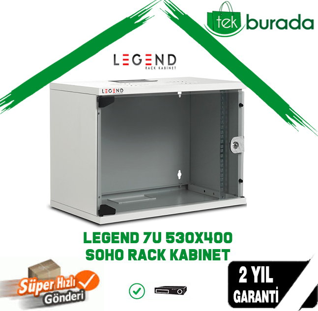 legend 7u w 530 mm d 400 mm soho rack kabinet 530x400x320 tekburada com