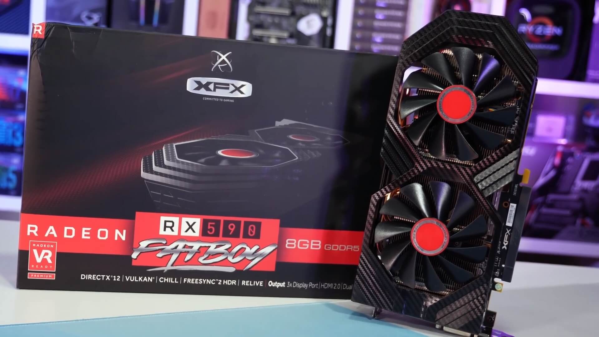 XFX AMD Radeon RX 590 Fatboy 8GB GDDR5 256Bit DX12 Gaming Ekran Kartı ...