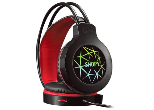 snopy sn gx7 crazy siyah usb ledli mikrofonlu oyuncu kulakligi tekburada com